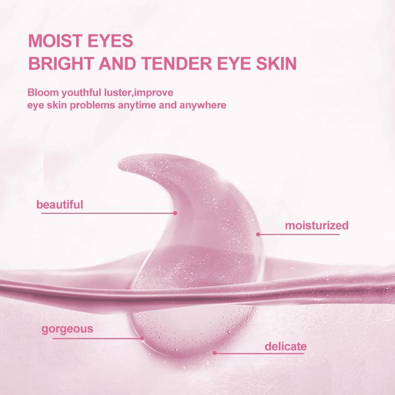 Cherry Blossom Extract Eye Mask Anti-Wrinkle Eye Patches Fade Fine Line Remove Dark Circle Bag Anti-Puffiness Moisturizing Brighten Skin Care