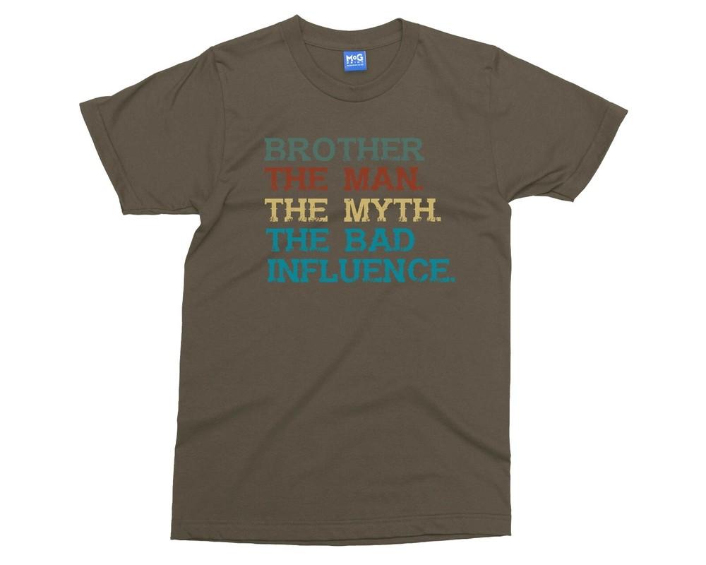 Brother Funny TShirt The Unisex Myth Legend Big Bro Gift Top Sibling Brothers Tee