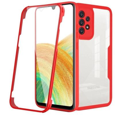 Case - BOOLING - for Samsung A33 5G - Red - Rigid - 360° Protection Anti-Scratch