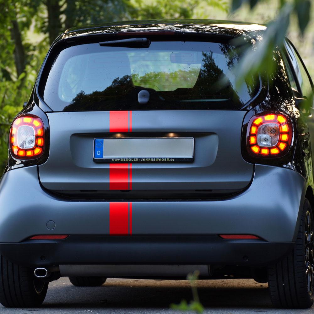 Autoaufkleber für Mercedes Benz Smart Forease Fortwo Fourjoy Forspeed Grafiken Streifen Stil Vinyl-Aufkleber Auto-Tuning-Zubehör