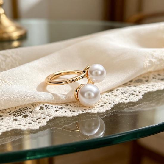 Faux Pearl Neckerchief Ring, Women Metal Scarf Holder, Elegant Silk Scarf Ring Clip, Fashion Clothes Ring Wrap Holder for Shirts T-Shirts Shawl