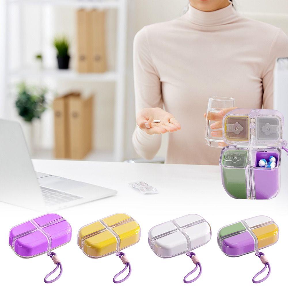 Moisture-Proof Seven Days Pill Case Magnetic Pill Organizer Pill Dispenser  for Home&Travel