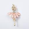 Cartoon tanzendes Mädchen Strass-Brosche - Elegantes Damen-Revers-Anstecker-Accessoire