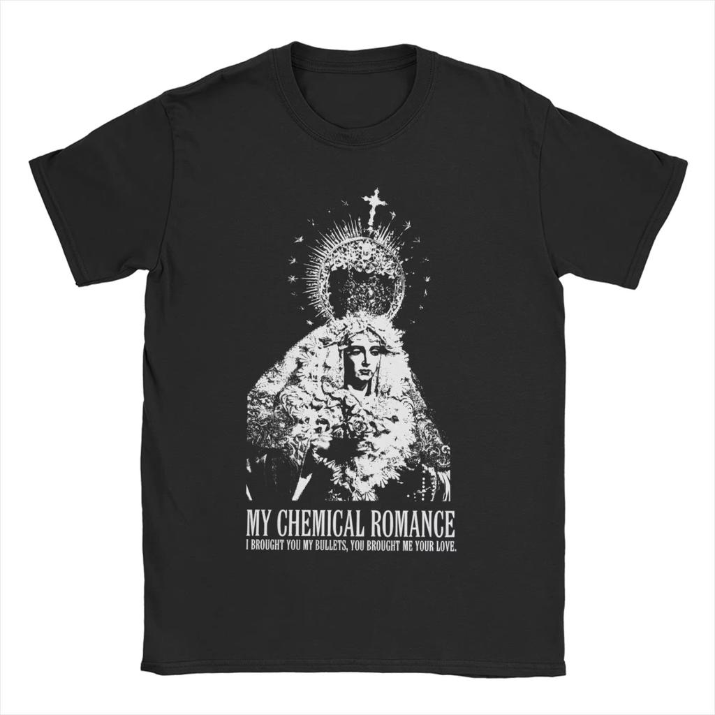 My Chemical RoUnisexce  MCR Band graphic Vintage Unisexs TShirt Unisex ONeck 100Cotton Short Sleeve Oversized Y2k Popular New Tee