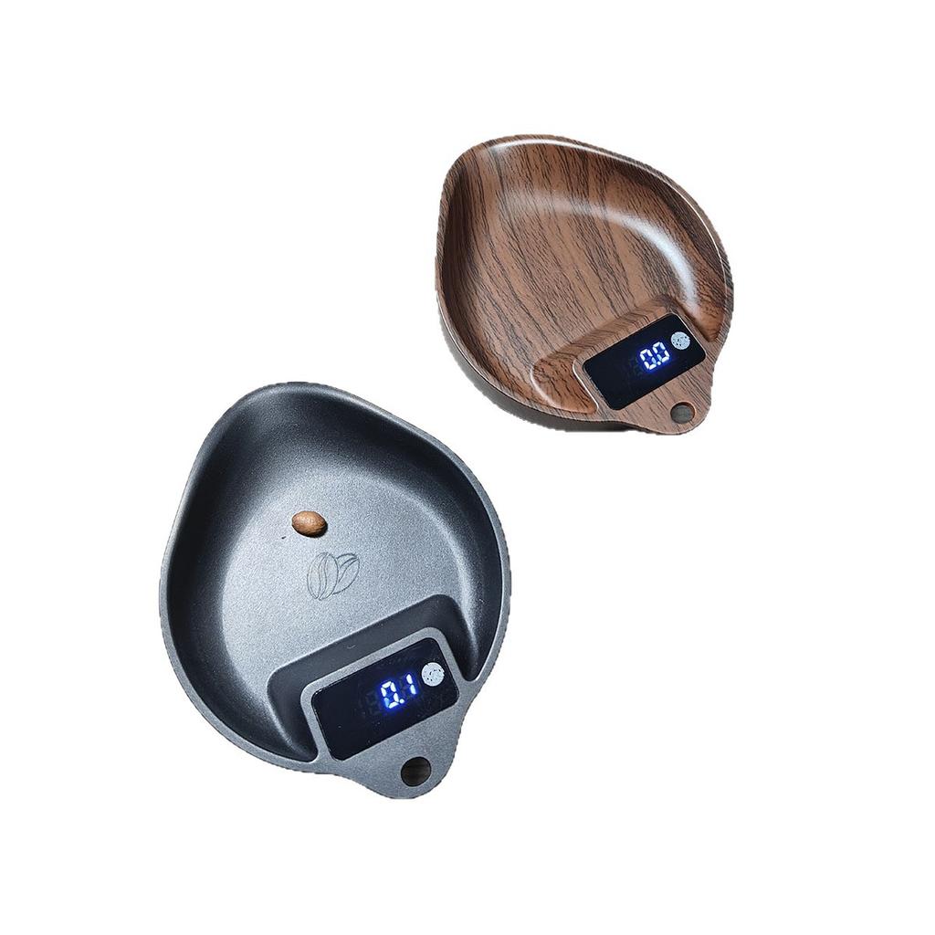 0.1g Scale Walnut Color Coffee Electronic Scale Special Hand-brewed Italian Intelligent Baking Bean Plate Bean Plate Weighing Scale