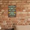 Vintage Metal Wall Art Rustic Tin Sign Home Bar Cafe Decor