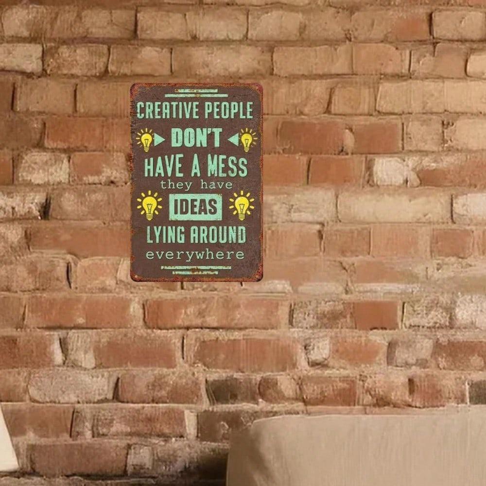 Vintage Metal Wall Art Rustic Tin Sign Home Bar Cafe Decor