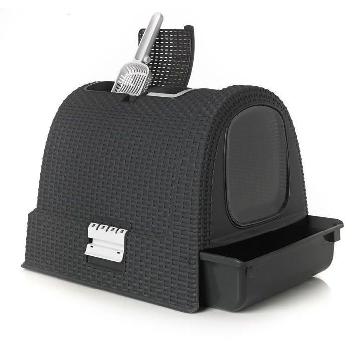 Curver Cat Litter Box 51x38.5x39.5 Cm Anthracite