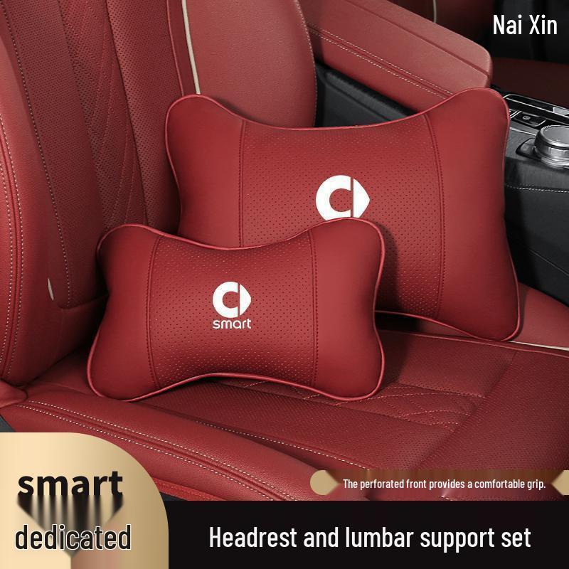 Mercedes Smart Car Headrest & Lumbar Support Cushion: Neck Protection & Hugging Pillow for Elf 1 Fortwo.