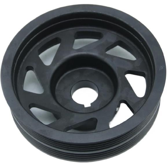 

Car Wear Parts Red/Black Billet Aluminum Light-Weight Crankshaft Crank Pulley Compatible For Subaru Impreza WRX STI Wear Parts(Black) чёрный