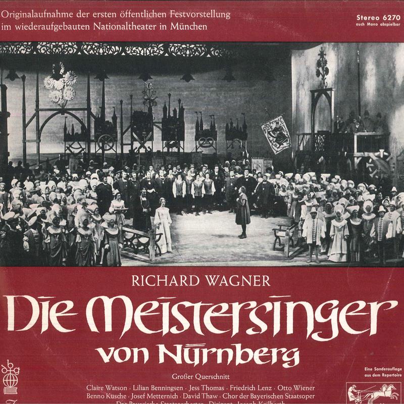 

LP Record JOSEPH KEILBERTH, CHOR DER BAYERISC - Wagner Die Meistersinger Von Nurnbe 6270 IMPRESSION 1967 Germany Classical Used
