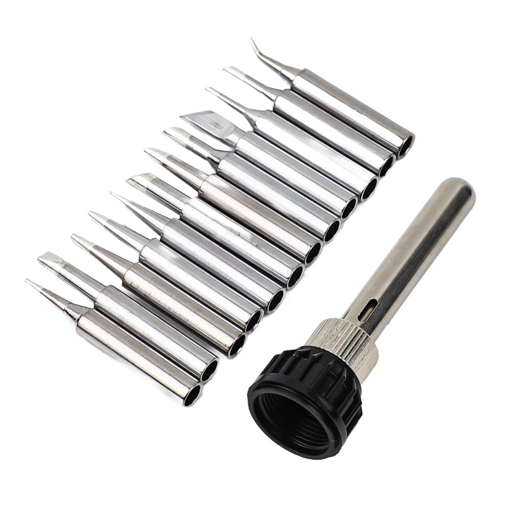 900M-T Soldering Iron Tips 13 Piece Set Including T K T B T I T IS T T 2C T 3C T 4C T 1.2D T 1.6D T 2.4D T 3.2D Variants
