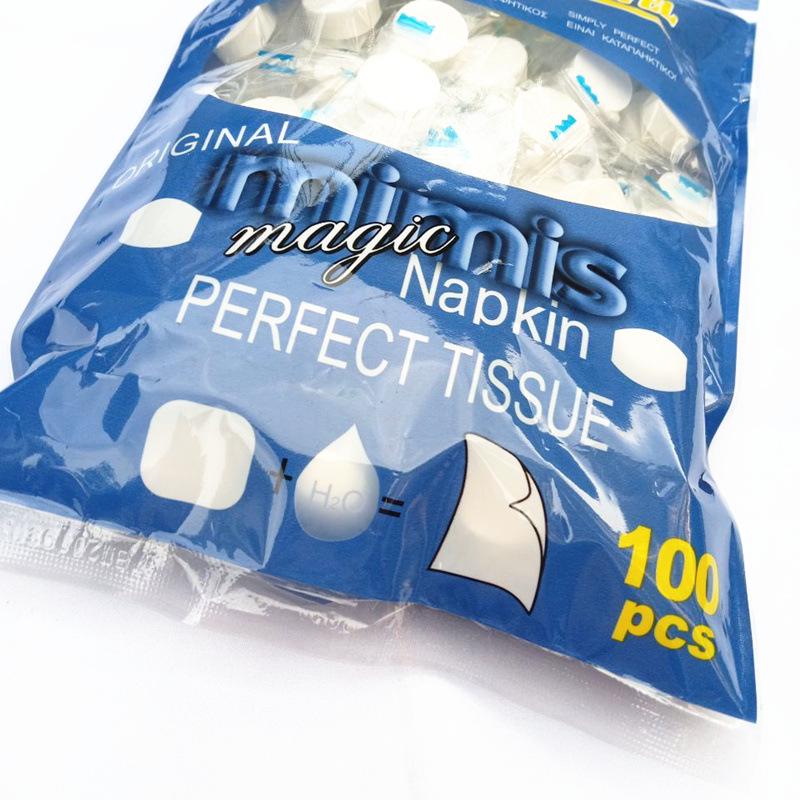 100 Pure Cotton Compressed Travel Towels: Disposable Non-woven Wet Wipes for Face & Hands - Baby-Friendly 25x20 cm