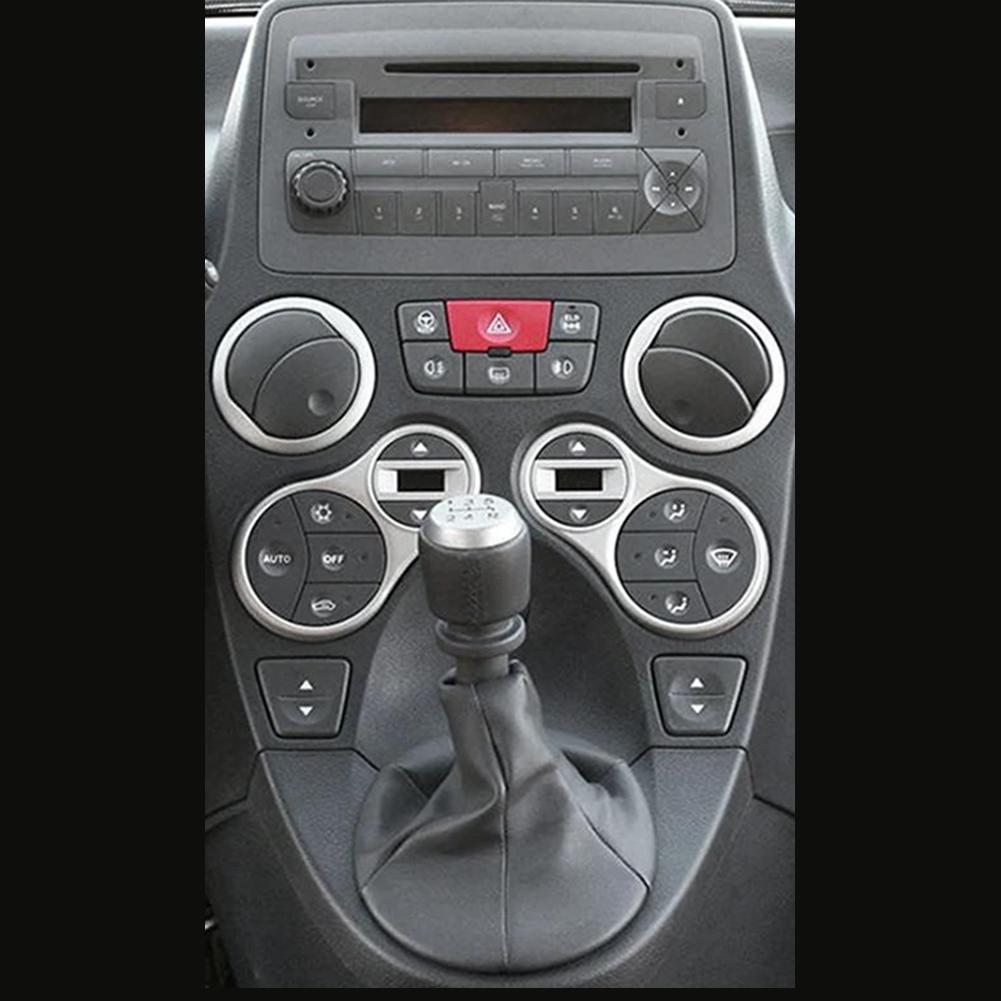Stereo Trim Kit 2 DIN Fascia For Car Stereo Installation ABS Construction Easy Installation For Fiat Panda 169 2003-2012