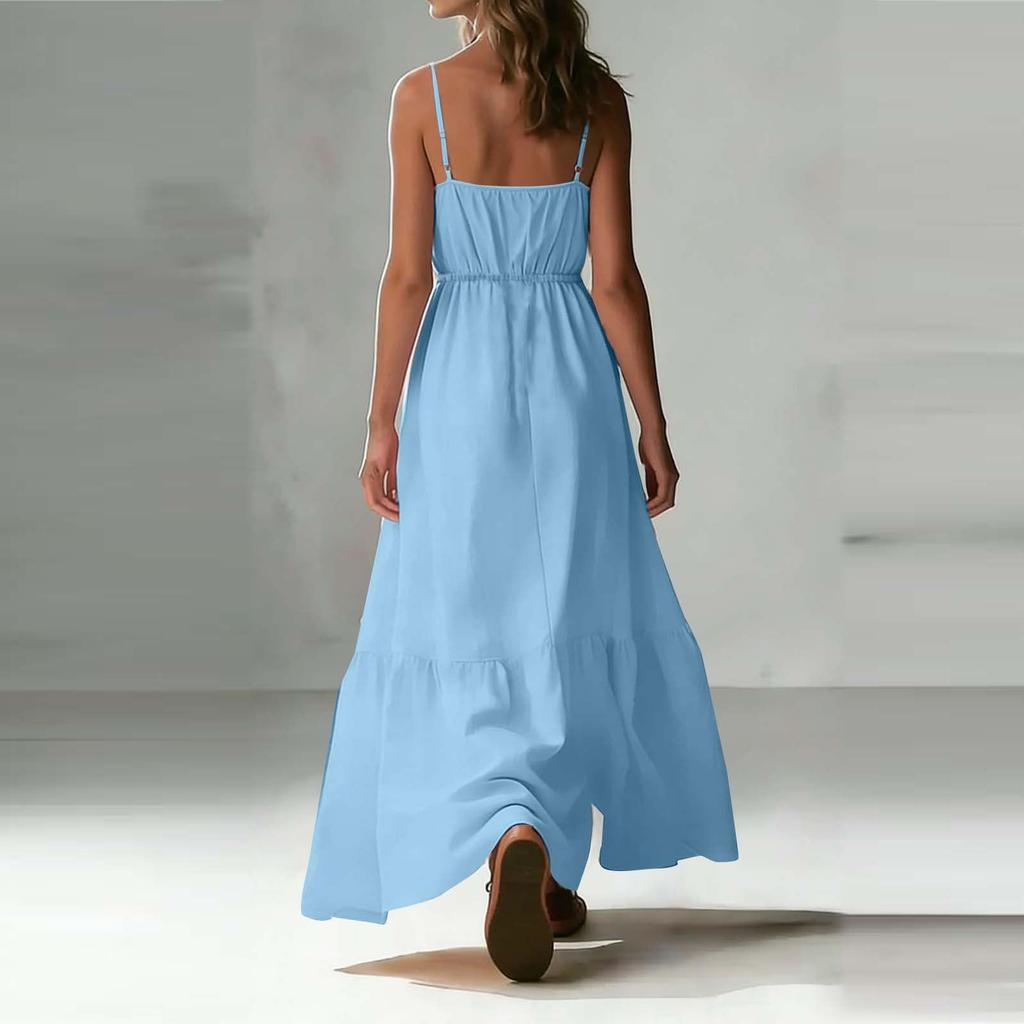 Lässiges und modisches Damenkleid, Langer Rock