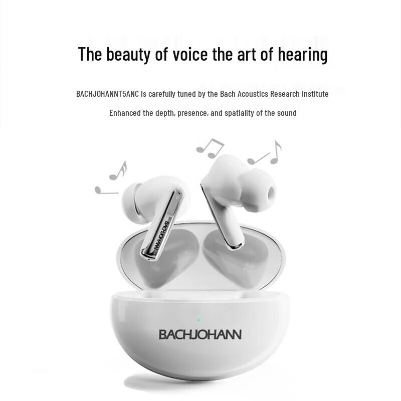 Bach John T5ANC Active Noise Cancelling Wireless Earbuds
