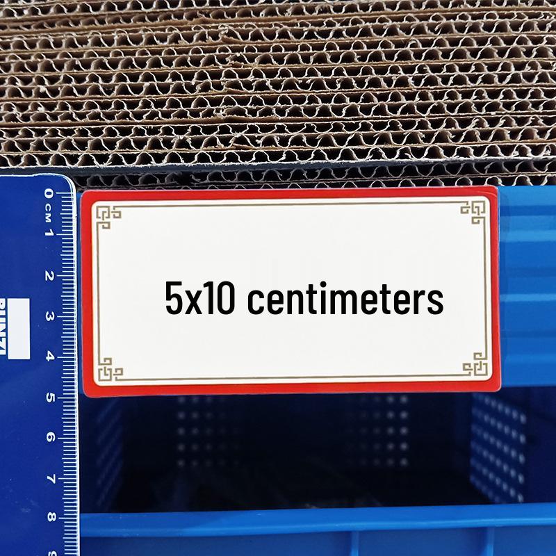 Erasable Magnetic Whiteboard Name Tag – Reusable Write-on Sticker for Fridge or Blackboard.