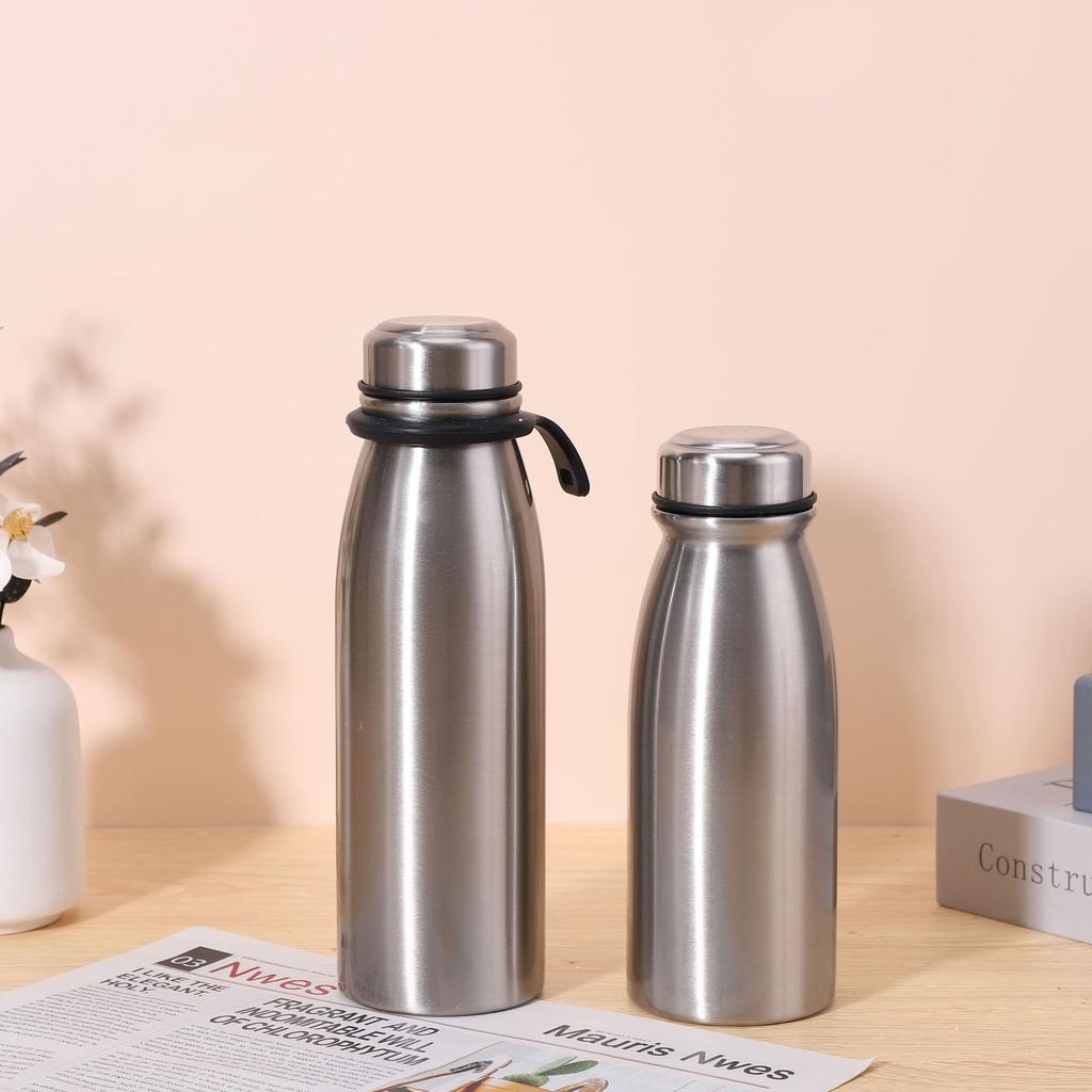 350/450ml New High-value Portable Sports Water Cup Milk Water Bottle Macaron 304 Stainless Steel Insulated Bottle Gift Water Cup