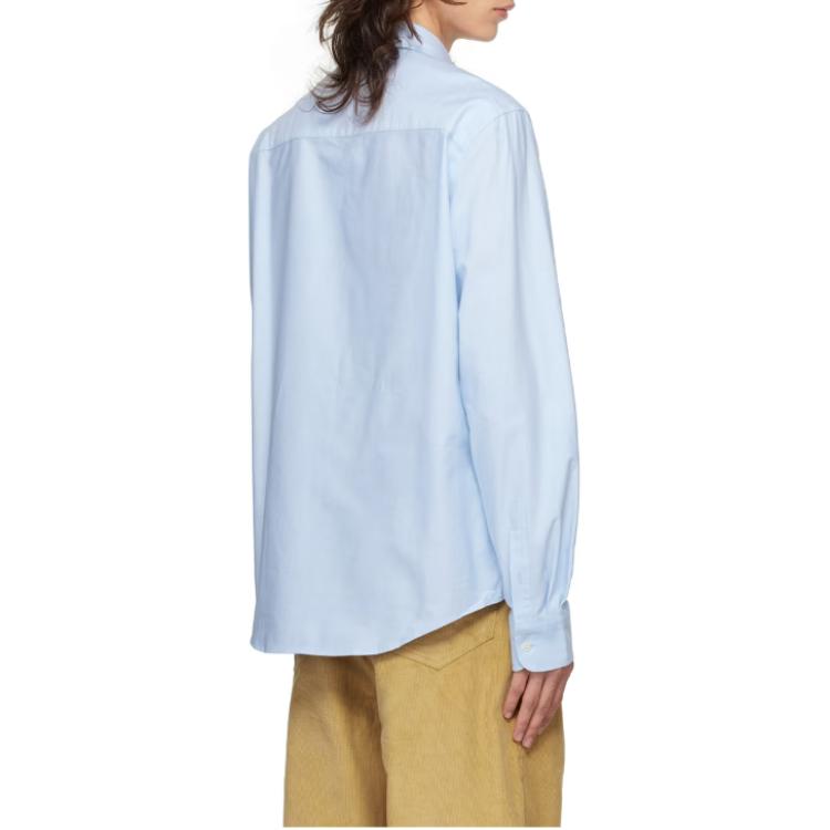 Ami Paris Logo Embroidered Long Sleeved Shirt USH060CO0031450