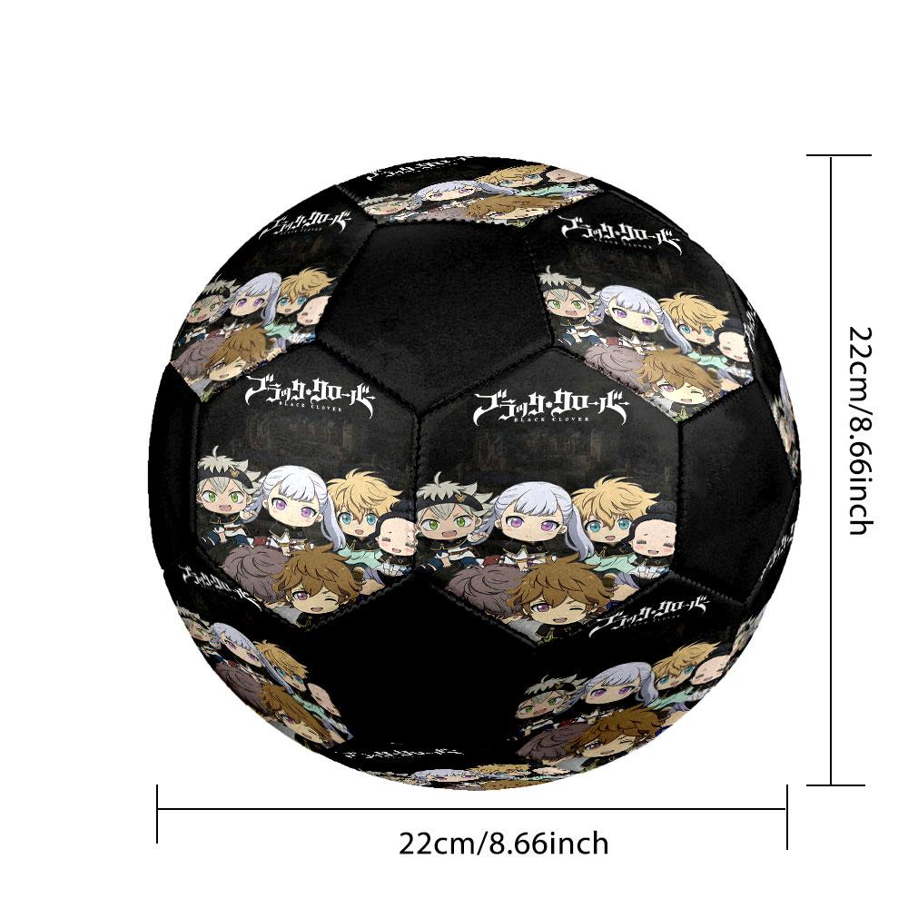 1pc Black Clover Soccer Ball Size 5 Indoor Soccer Ball Fashion Colorful Backyard Game - Great For Sports Fans Gift HE3
