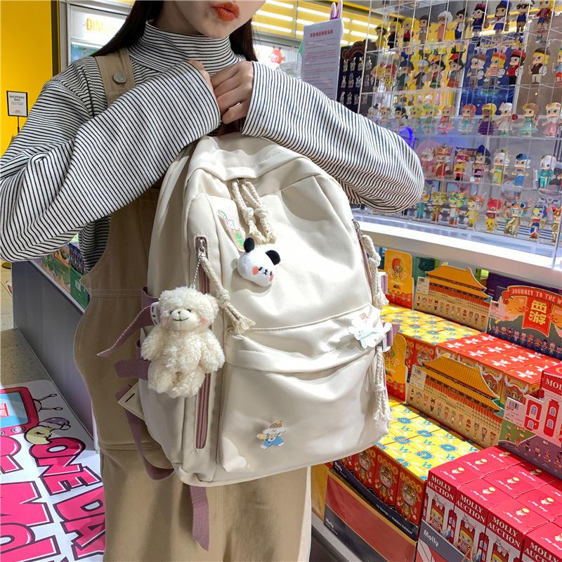 Schoolbag1011 Spring School Bag Korean Edition Female College Students Elementary School Students High School Students Korean Edition Backpack