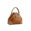 Leather Carving Small Bag Retro Atmosphere Dumpling Leather Women'S Bag Exquisite Shoulder Crossbody Handbag Women