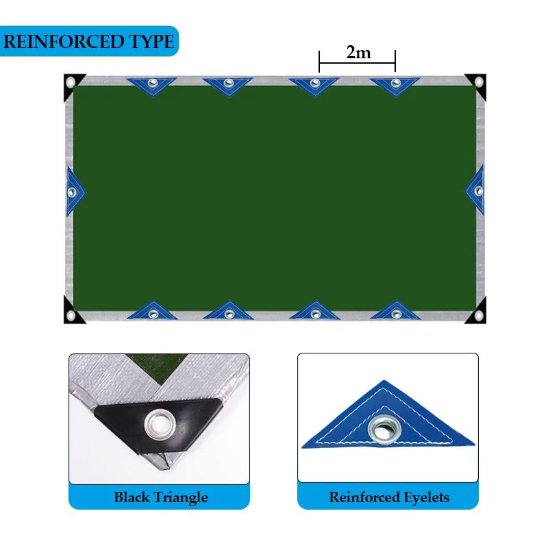 0.32mm PE Tarpaulin Rainproof Cloth Outdoor Garden Plant Shed Boat Car Truck Canopys Pet Dog House Cover Waterproof Shading Sail
