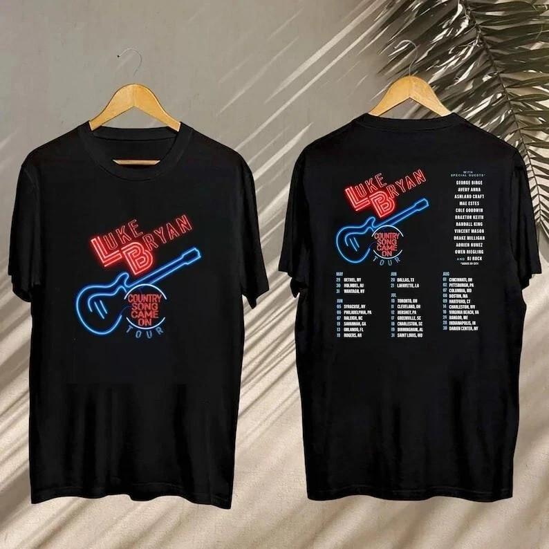 

Luke Bryan Country Song Came On Tour 2025 , Luke Bryan 2025 Concert T-Shirt 3XL