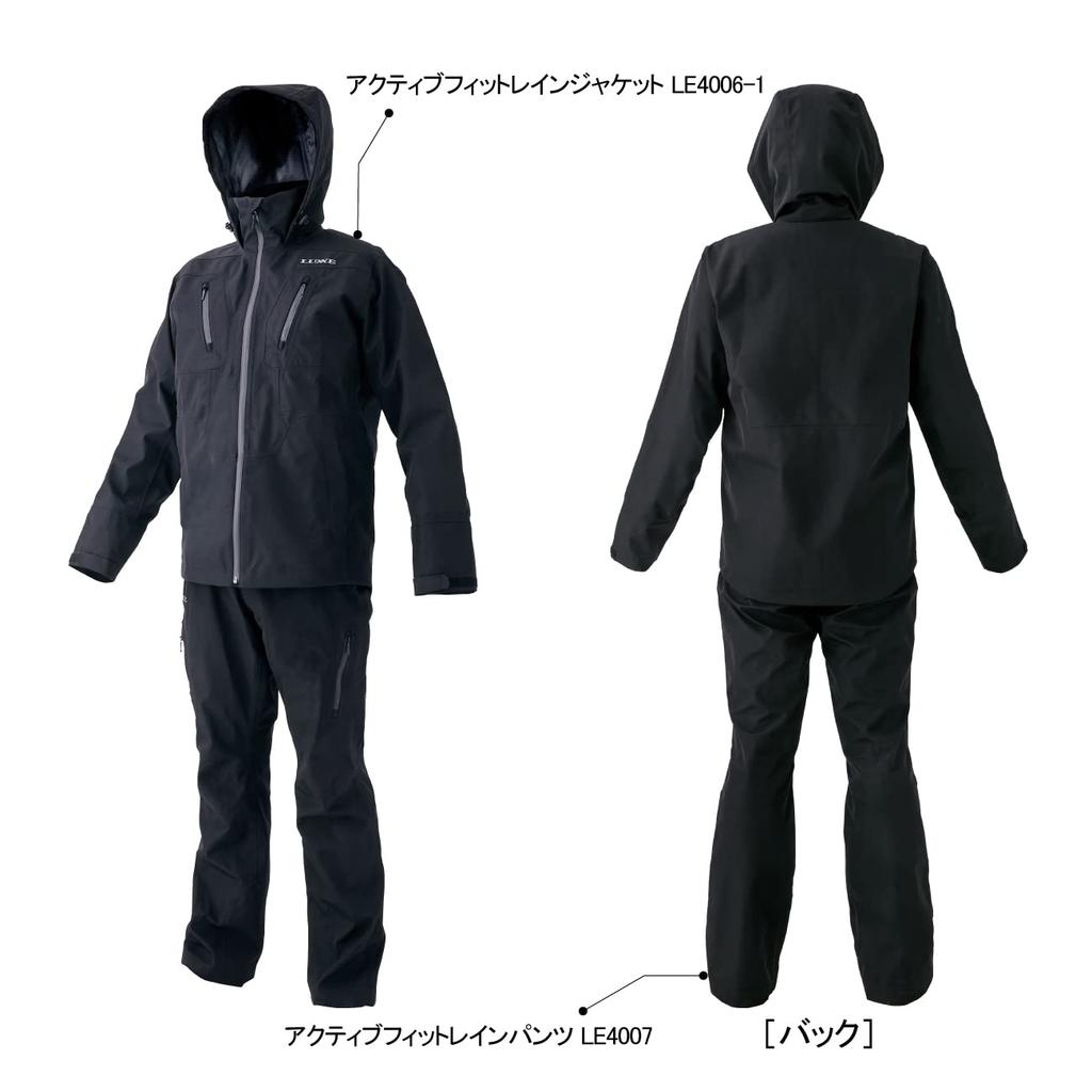 Gamakatsu Active Fit nepromokavá bunda Vantablack M LE4006-1#4