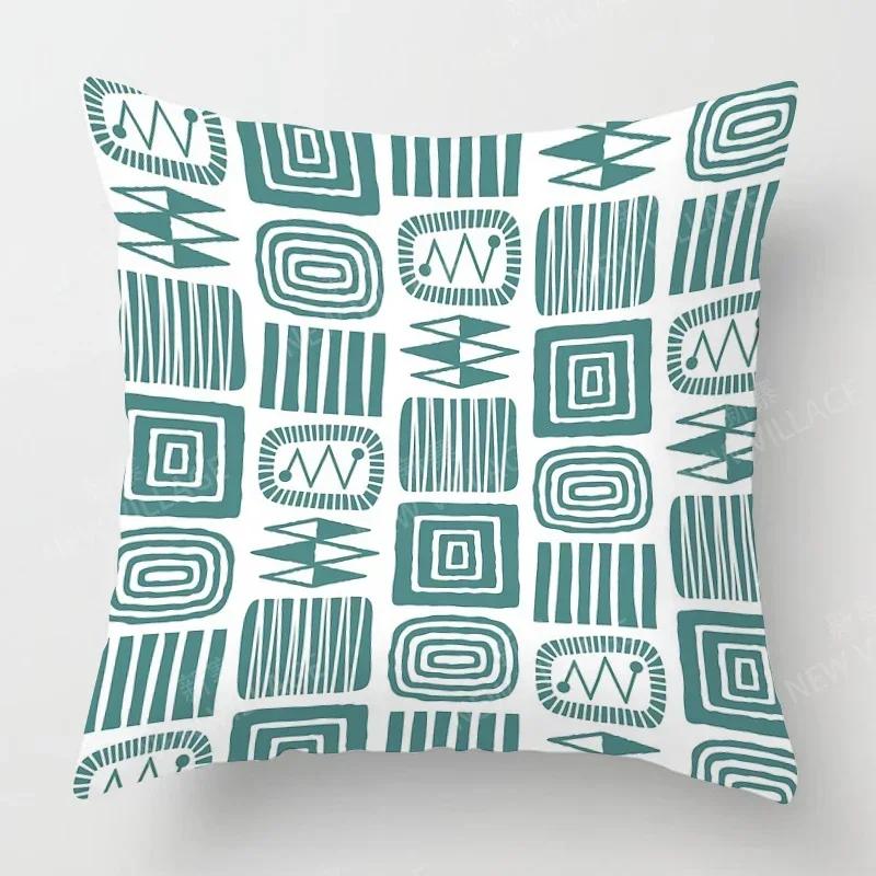 Nordic Fall Home Decor Autumn Throw Pillow Case Sofa Cushion Cover Modern Geometry
