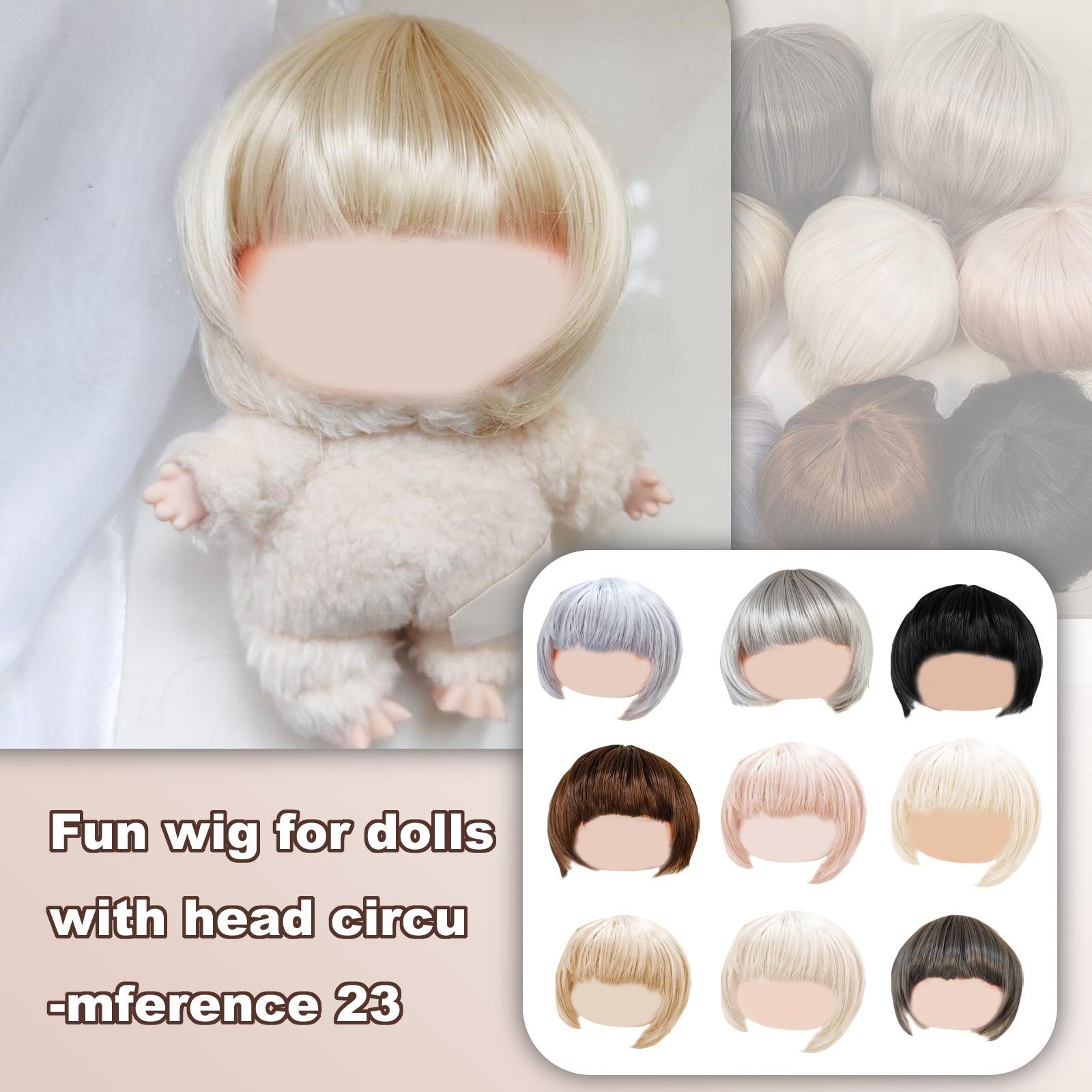 

Fun Dolls Wig For 17cm Cute Doll, Anime Plush Toys And Cute Accessories One Size білий