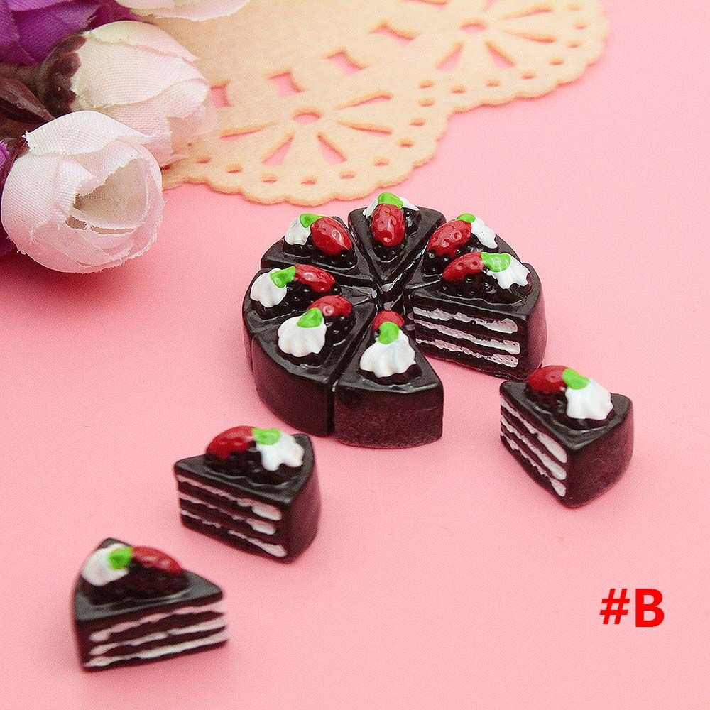 Ornament Craft Cake DollHouse Cake Kitchen Kids Toys Simulation Cake Toy Dollhouse MIniature B