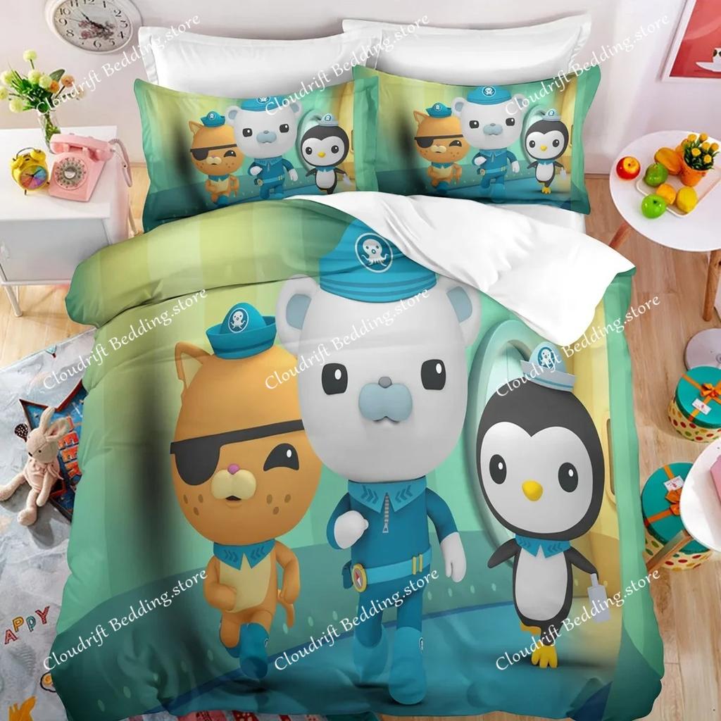 The Octonauts Barnacles 3D Printed Duvet Case Pillowcase Bedding Set Twin Full Queen King Size For Kids Bedroom Decor