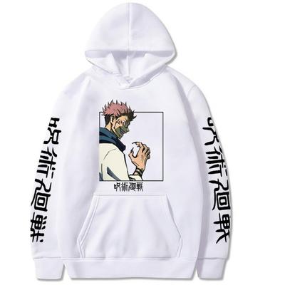Jujutsu Kaisen Gojo Satoru Grafiniai gobtuvai Vintažiniai Oversized gobtuvai Hip Hop ilgomis rankovėmis gobtuvas Vyrams Moterims Drabužiai