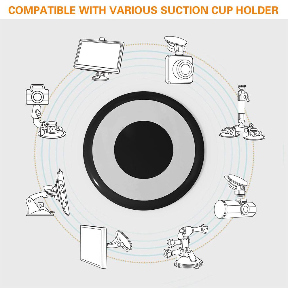 Dashboard Pad Mount Suction Cup Pad Disc Adhesive Stick on Universal Dash Pad Mounting Disk for Suction Cup Phone Mount GPS Suc