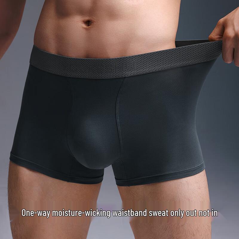 You Ke Shu Men's Antibacterial Boxer Briefs 3-Pack