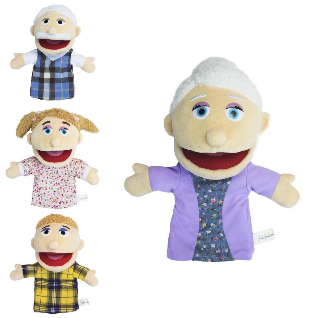 Creative Open Mouth Full Family Hand Puppet Plush Doll Toy For Roleplaying And Storytelling