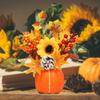 Fall Pumpkin Decor Ornament Maple Leaf Berry Sun Flower Set Thanksgiving Decoration For Indoor Outdoor Home Table