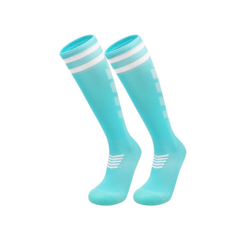 2026 Echte Kampf-Langrohr-Fußballsocken Professionell für Erwachsene, Kinder, ältere Kinder Frottee-Boden Beinschoner Atmungsaktive Sportsocken