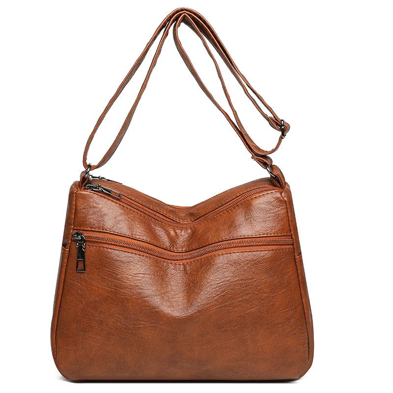 Large-capacity Crossbody Single-shoulder Bag Soft Leather Women's Crossbody Bag