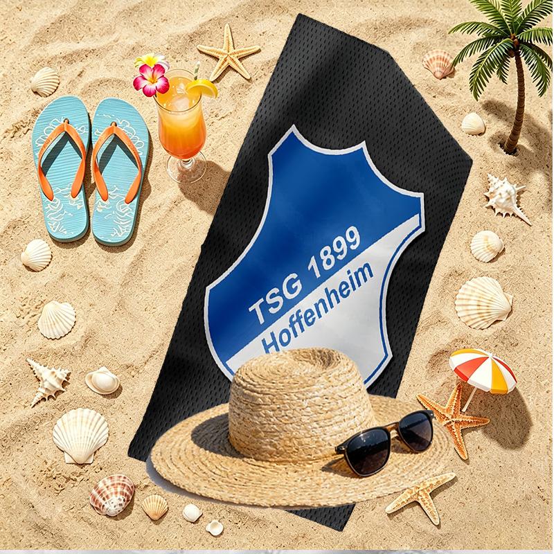 TSG 1899 Hoffenheim Print Beach Towel, Versatile Lightweight Absorbent Beach Towel for Pool Surf Yoga Bathroom, Perfect Birthday Holiday Gift