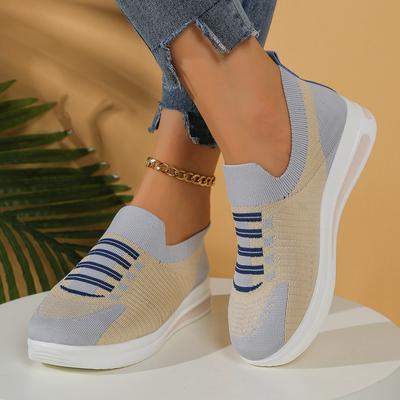 Damenschuhe in Übergrößen Herbstmode zum Hineinschlüpfen Netz atmungsaktiv bequem Plateau-Flats Schuhe 36-43 Zapatos De Mujer