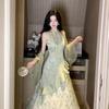 New Chinese Summer National Style Improved Cheongsam Dress Cardigan Two-piece Set Atmosphere Wear Beautiful Long Skirt