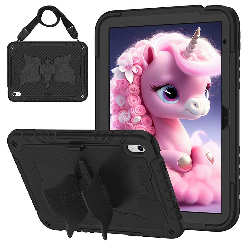 Étui pour iPad 10e génération avec design Licorne Housse en Silicone Souple Protection Complète Antichoc Tablette 10,2 Pouces