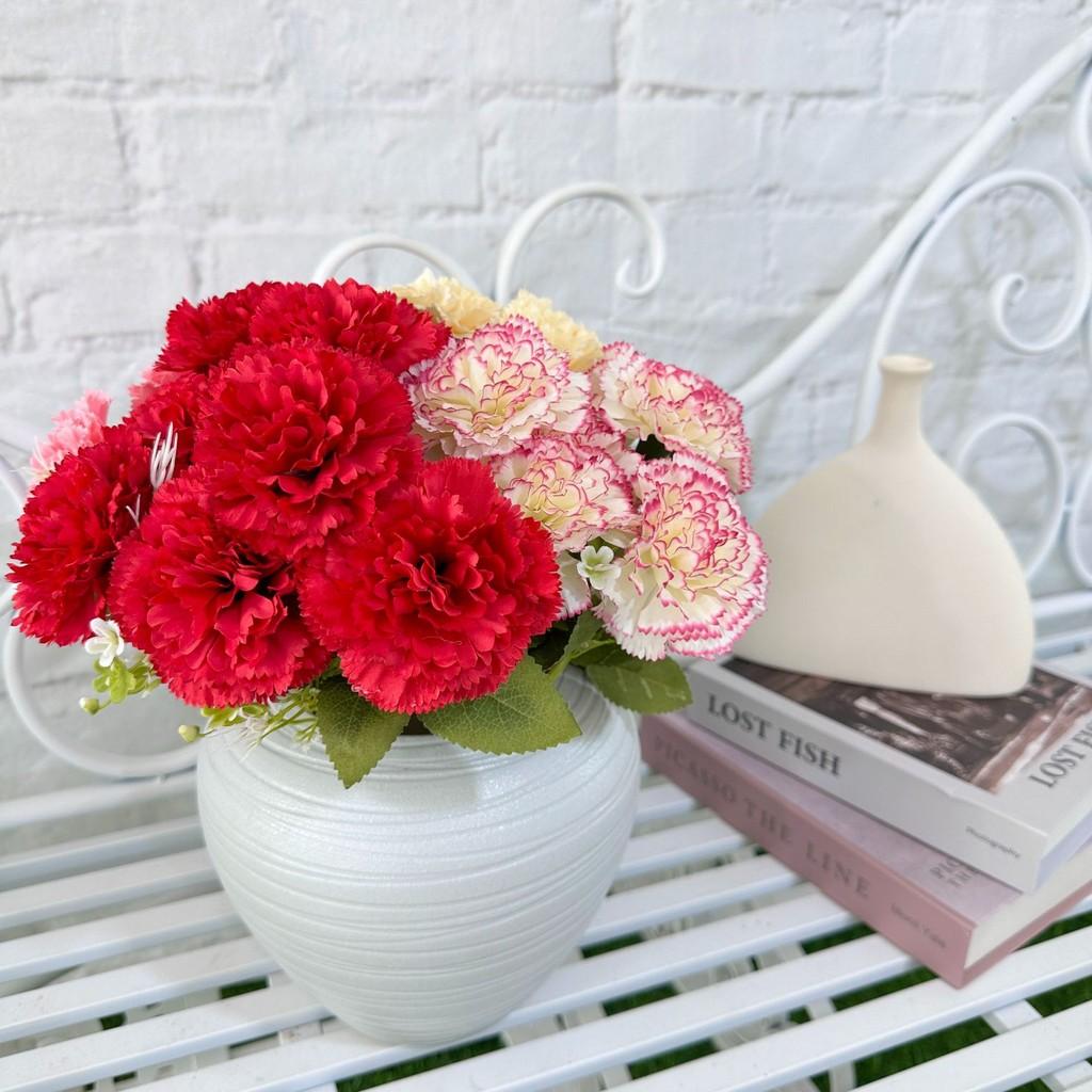 Artificial Carnation Floral Decor For Home Styling And Creative Projects