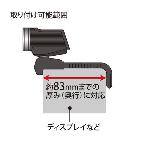 Sanwa Supply CMS-V37BK USB-Connected FULL HD 2 Megapixel Webcam with Built-in Microphone, Black