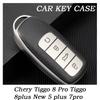 4 Buttons TPU Leather For Chery Tiggo 8 Pro Tiggo 8plus New 5 Plus 7pro Car Smart Key Case Cover Shell Bag Protector