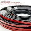 Car Door Seal Strip Rubber Double Layer Sealing Protector Weatherstrip Waterproof for Car Door Glass Window Door Hood Trunk
