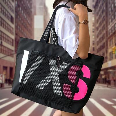 Velkokapacitní Dámské Cestovní Nákupní Tašky Letter Tote Dámské Tašky přes rameno Trendy Vodotěsná plážová taška