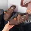 Leather Platform German Training Shoes Women's 2025 New Autumn Retro Sports and Leisure Shoes Are Not Tired of Versatile Forrest Gump Shoes